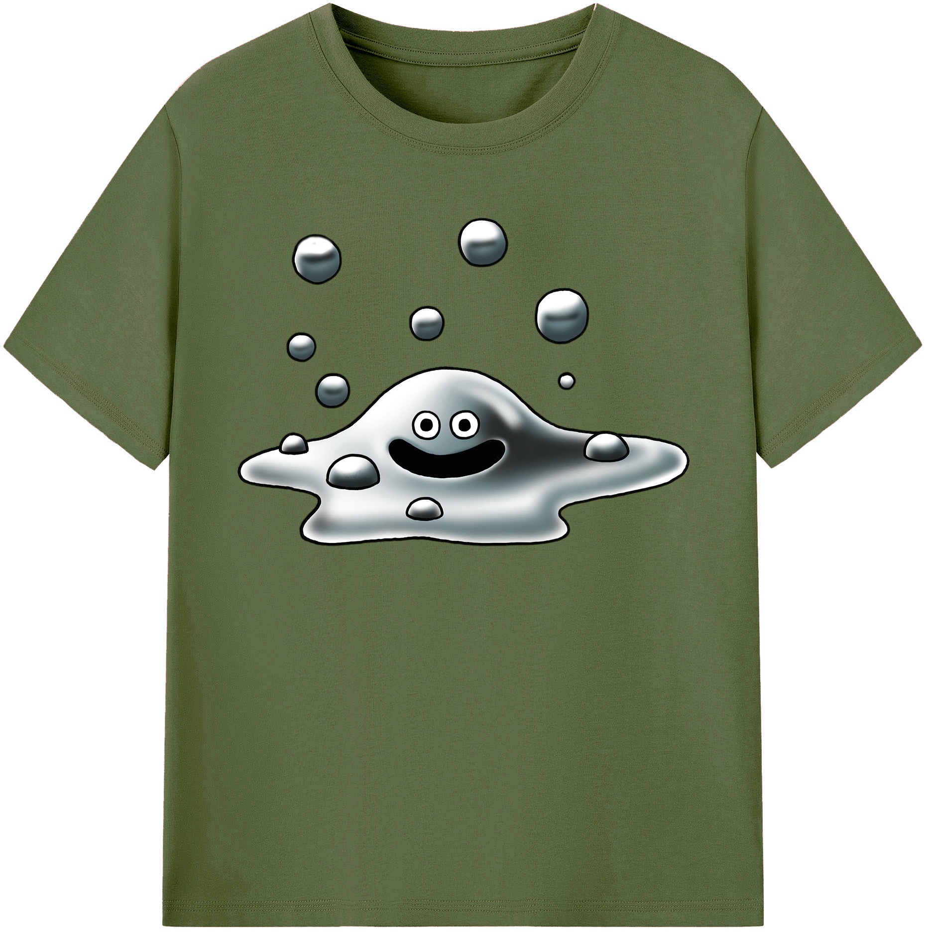 （画像用） ドラゴンクエスト Doragon Kuesuto Dragon Quest 綿100％半袖Tシャツ（フロントプリント）